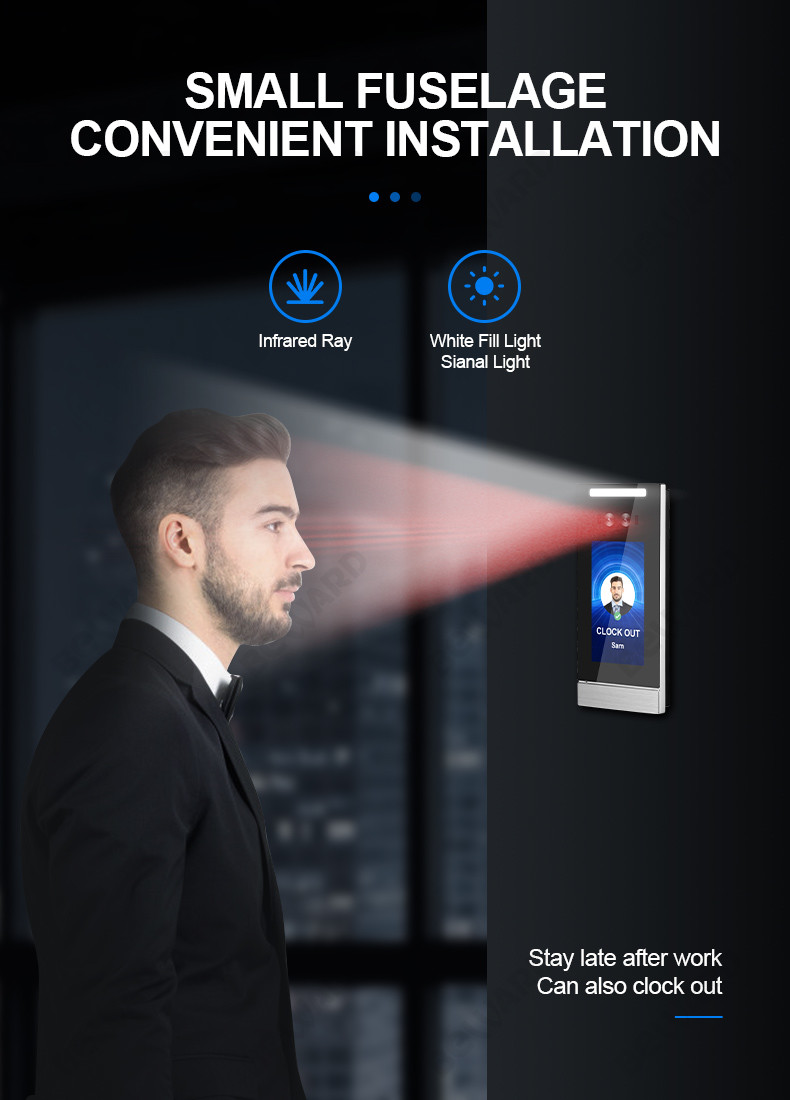 Firmware 1G Memory Face Detection Based Attendance System