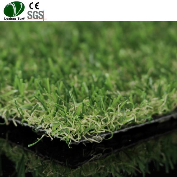 Quality 15mm Pile Small Garden Artificial Grass Natural Looking Decorative 13600 Density for sale