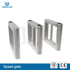 China High Speed Pass Security Turnstile Gate , Retractable Waist High Turnstile Rfid Reader on sale