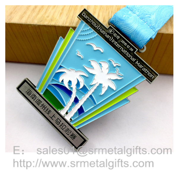 Metal Challenge Awards Medal with color filled
