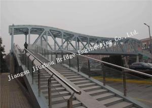 Metal Building Steel Pedestrian Bridge Painted Bailey Panel Prefabricated