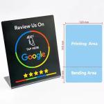 13.56MHz Frequency Custom Printed 10cm Round NFC Business Card Waterproof Google