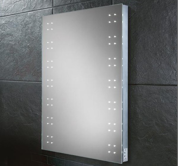 Modern Hotel round bath mirror with white color lighted source