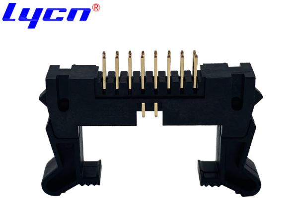Quality PBT Black Ejector 2.0 Mm Pitch Header Long Latch 94V-0 AU Or Sn over Ni for sale