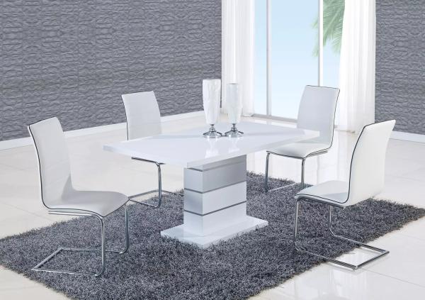 Quality MDF High Gloss Spray Paint 46kgs Modern Dining Table for sale
