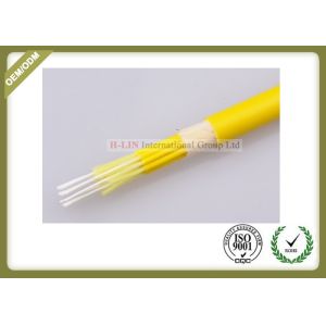 China 12core Fiber optic breakout  cable singlemode yellow color jacket on sale