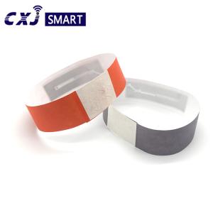 Buy cheap Disposable RFID NFC Wrist Band Smart Weatherproof Dupont Paper Material product