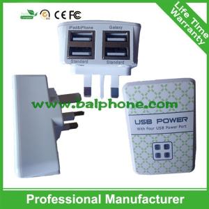 China Mini 4 USB Ports Universal Power Adapter Wall Travel Charger for iPhone iPad Samsung on sale