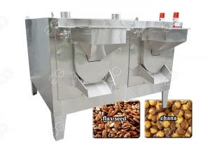 China Chickpea Chana Roasting Machine , Electric Flax Seed Roaster Stainless Steel on sale