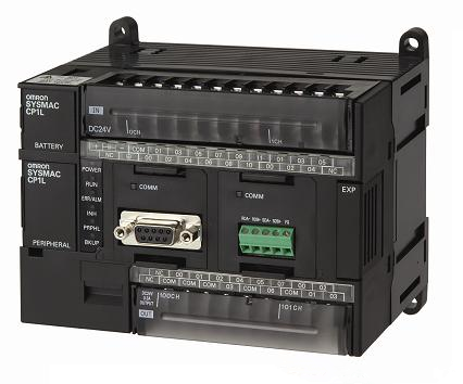 Black Omron PLC CP1H-X40DR-A Module 1 MHz Programmable Logic Controller