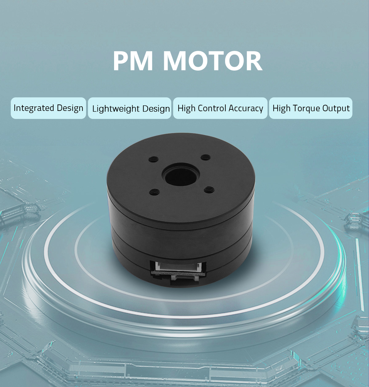 Faradyi Customized 12V 24V 12MM Center Hole Flat Outer Rotor BLDC Motor With Encoder For Robot Arm/Panotamic Camera