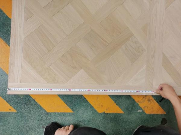 Quality unfinished versailles oak engineered panels with internal bevels for sale