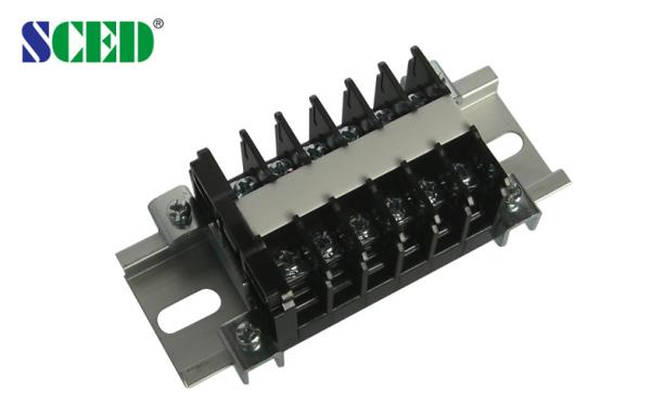 8.00mm Rail Mounted Terminal Blocks , 600V 10A Barrier Terminal Block With Any