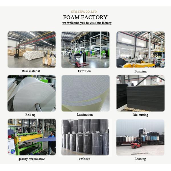 Flexible Closed Cell Polyethylene Foam Roll with UV Resistant Reflectivity