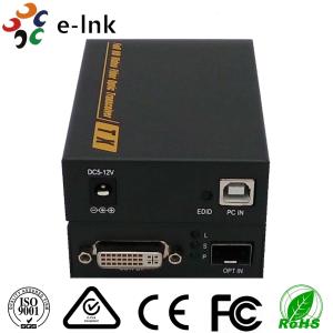 Buy cheap Single Mode DVI KVM Video To Video Fiber Media Converter 4K*2K LC Connector Interface product