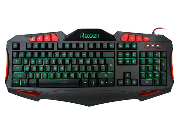 Quality Anti Ghosting Multimedia Professional Gaming Keyboard Usb Wired 7 Color Keylit Backlit for sale