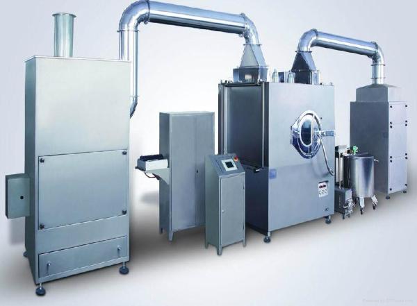 Quality High Precise Polished Film Coating Machine With Intelligent PLC Control for sale