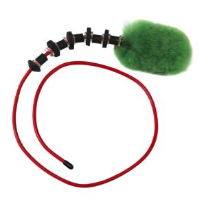 Custom Red Color Wool Paintball Barrel Cleaner / Cleaning Brush Easy To Fold