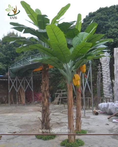 Quality UVG decorative fake plant artificial banana tree in plastic fruit for offiice decoration for sale
