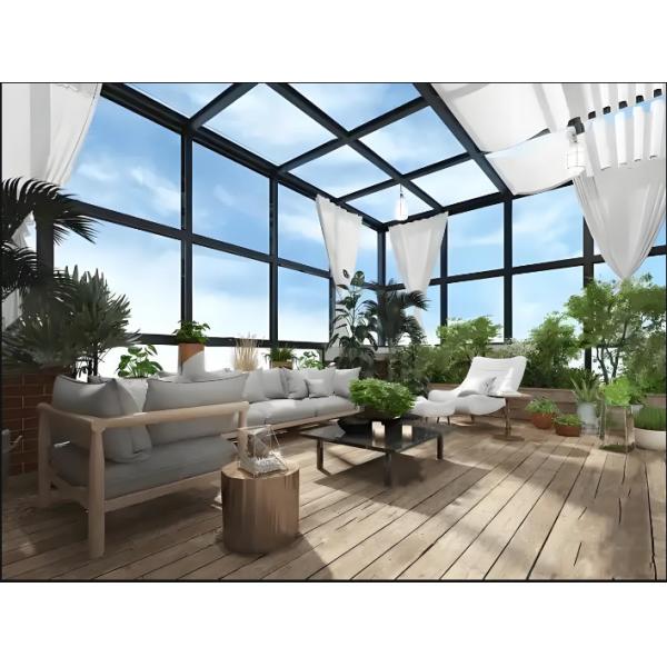 Modern Aluminum Sunroom with Thermal Break Technology