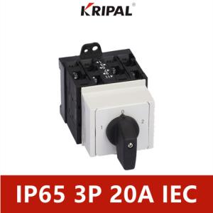 China 20A 3P 4P Rotary Selector Switch 3 Position Distribution Cabinet Installation on sale