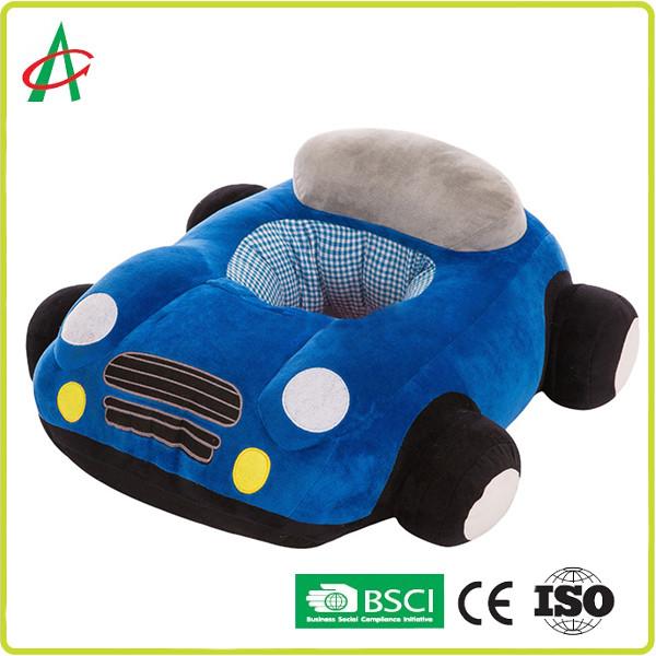 Quality L70cm Sit And Learn Car , ASTM Stuffed Toy Car Polyester Fabric for sale