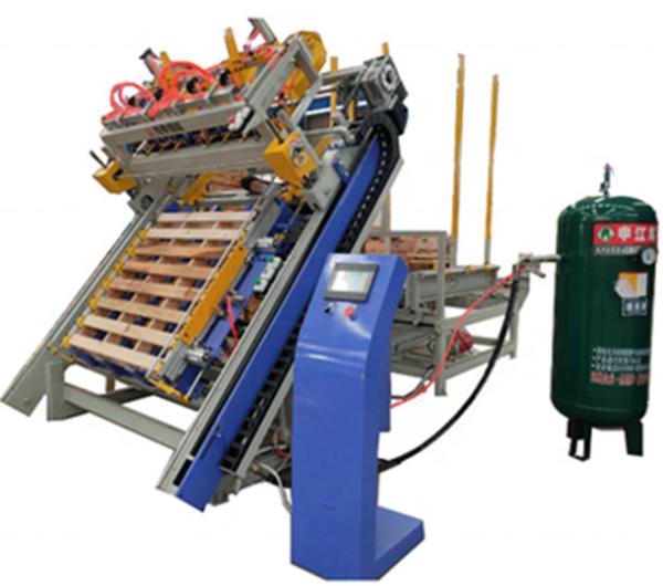 Quality Euro Wood Pallet Nailing Machine, Pallet Machine Wood Pallet Making Machine with 3 nail guns for sale