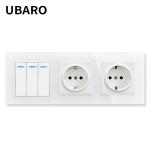 EU Standard Two Button Wall Sockets And Switches 300W/Gang Wifi Smart Plug With