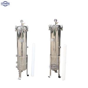 China Stainless Steel SS304 Multi Cartridge Water Filter Housing Reverse Osmosis Water Treatment on sale