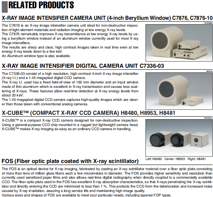 HAMAMATSU L9631 Microfocus X-Ray Tube control interface