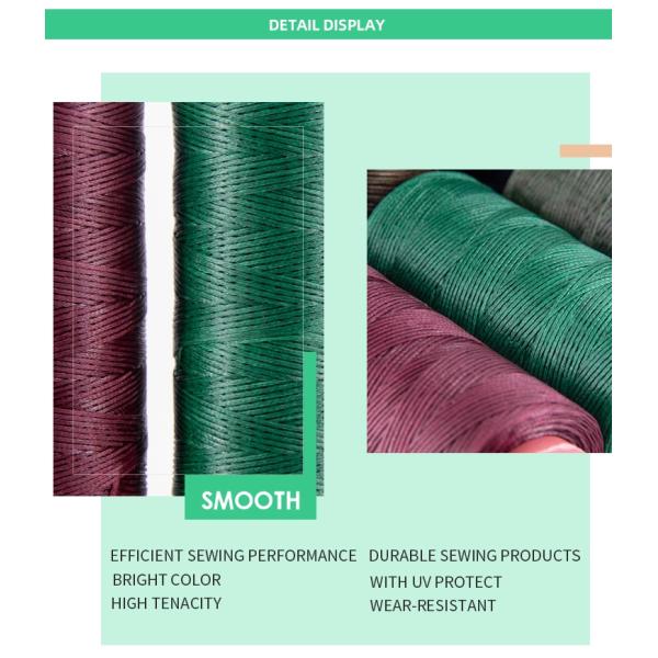 Competitive 115G 150D Waxed Book Binding Thread Waxed Coated Thread for Leather Craft