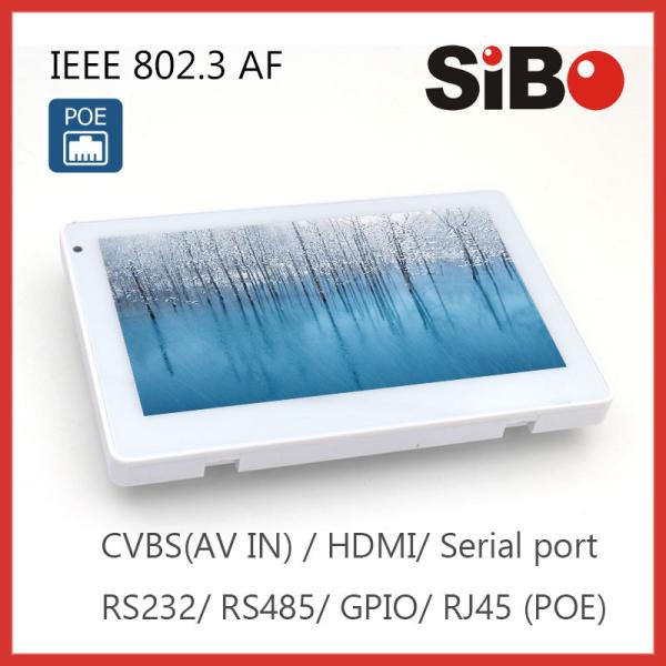 Room Controlling 7 Inch Android OS Angled Mounting Touch Screen With POE and RGB