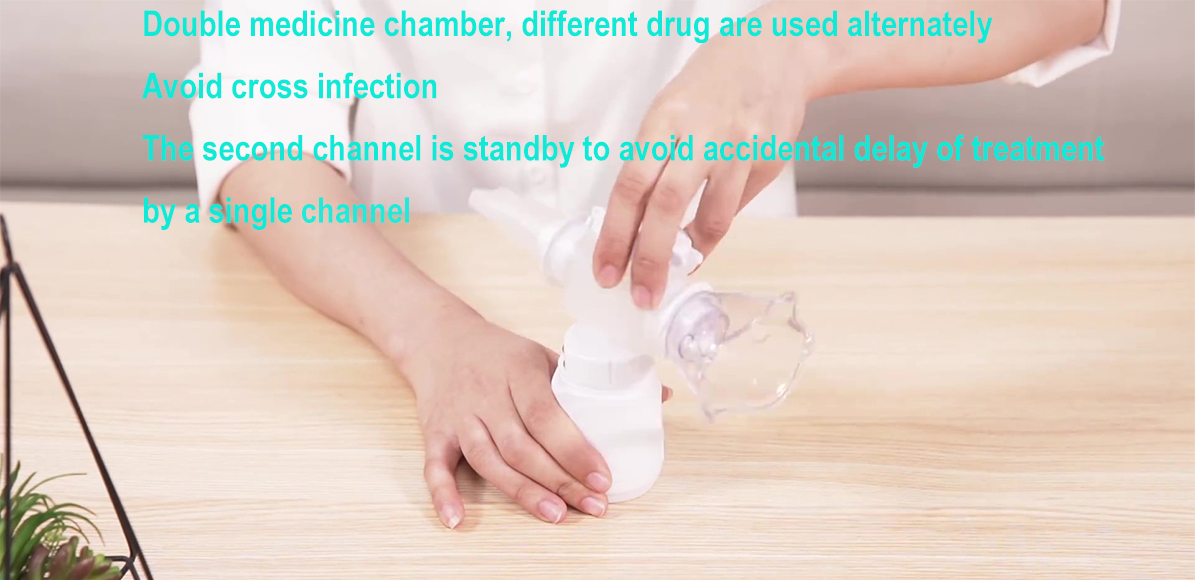 Handheld Asthma Mesh Nebulizer Adjustable Rate 1.5-4.7μm Nebulizer At Hospital