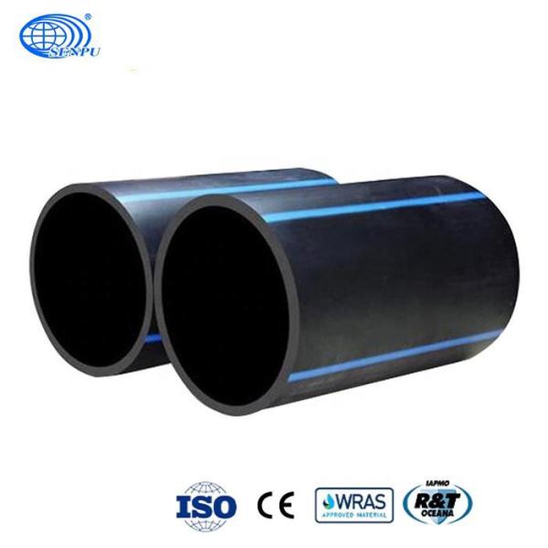 PE100 Large Diameter HDPE Water Supply Pipe PN6 Smooth Surface
