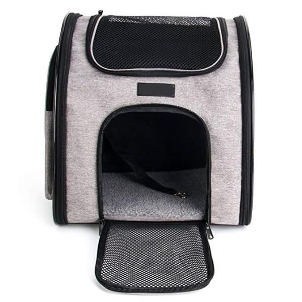 Ventilate Designed Collapsible Cat Carrier Bag , Airline Approved Pet Carrier Backpack