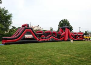 Buy cheap Super Explorer Inflatable Obstacle Course Red Color Double Stitching product