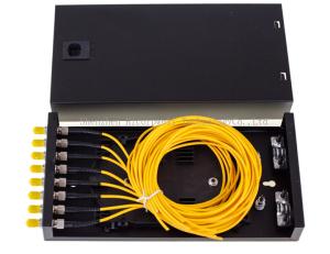 Buy cheap SC FC ST LC 8 Port Enterprise Security Network ODF Terminal Box 8 Adapters And Pigtails product