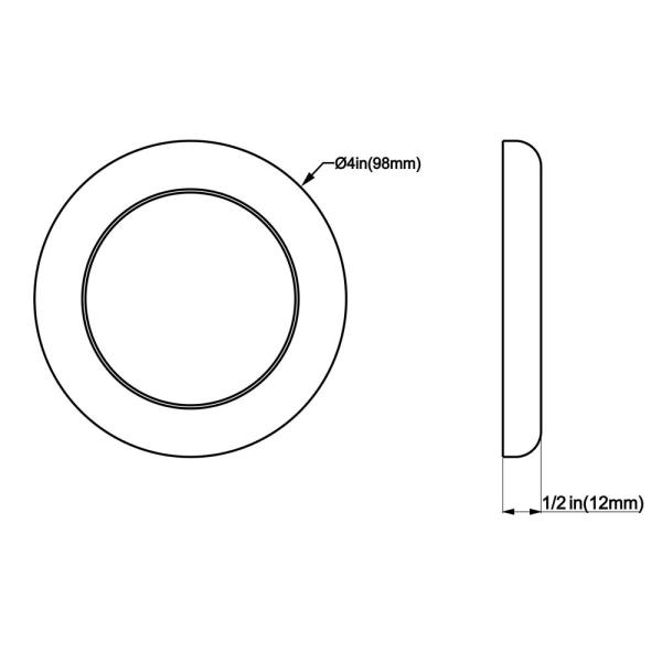 Surface Mount 9W 4" LED Ceiling Lights For Boat