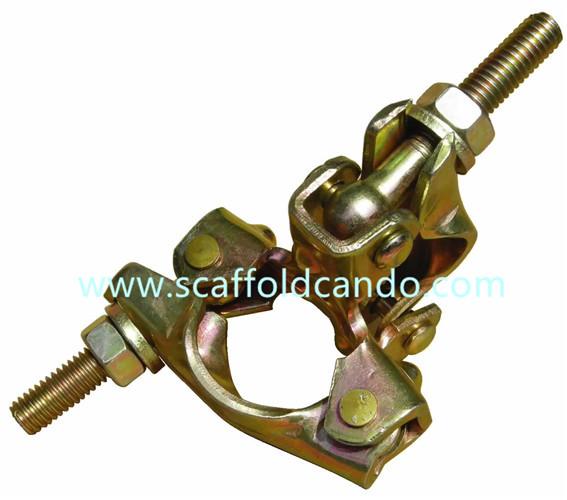 Right angled coupler, pressed double coupler clamp, BS1139 EN39 EN10219 with