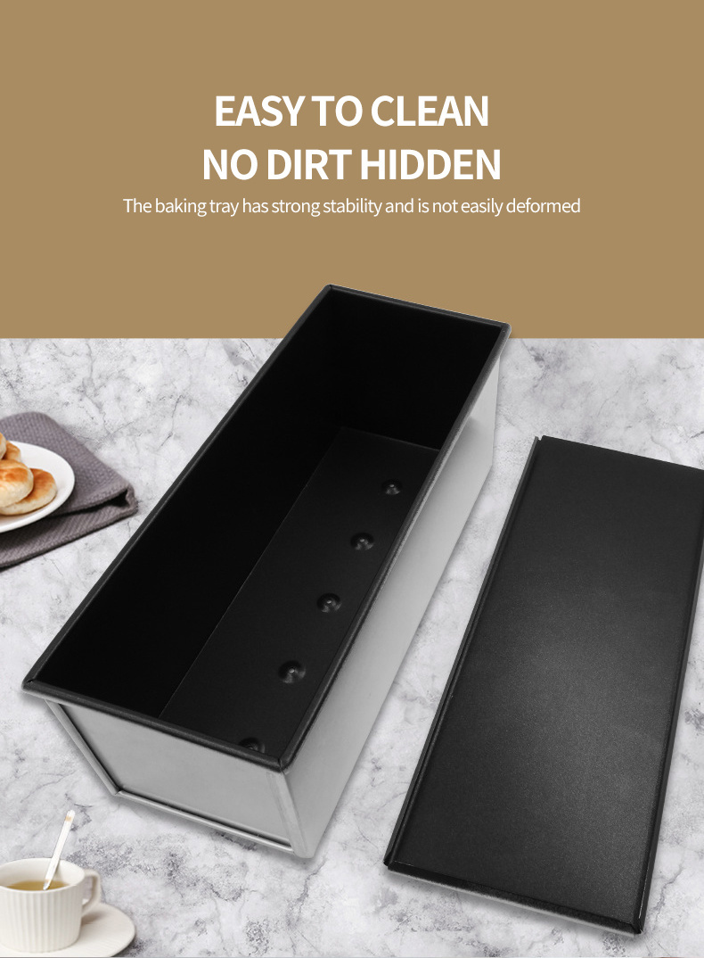 Aluminum Toast Box High Quality Bakery Durable Non-Stick Bread Baking Mould