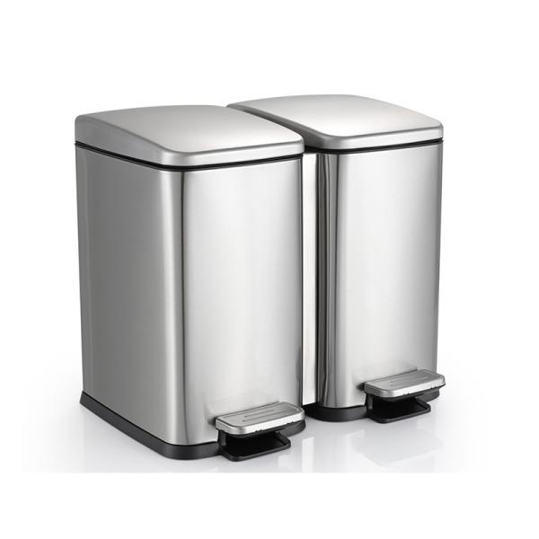 Quality Anti Corrosion Rectangular Foot Pedal Trash Can for sale