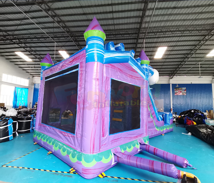 Custom Size Inflatable Bounce House With Water Slide