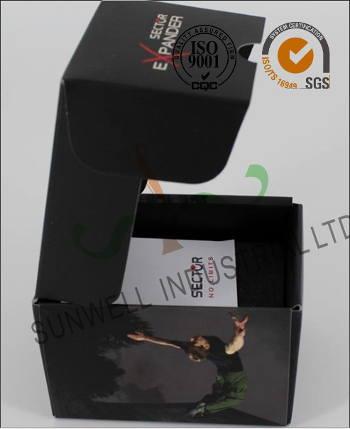 Black Custom Printed Corrugated Packaging Boxes For Elegant Watch / Electronics