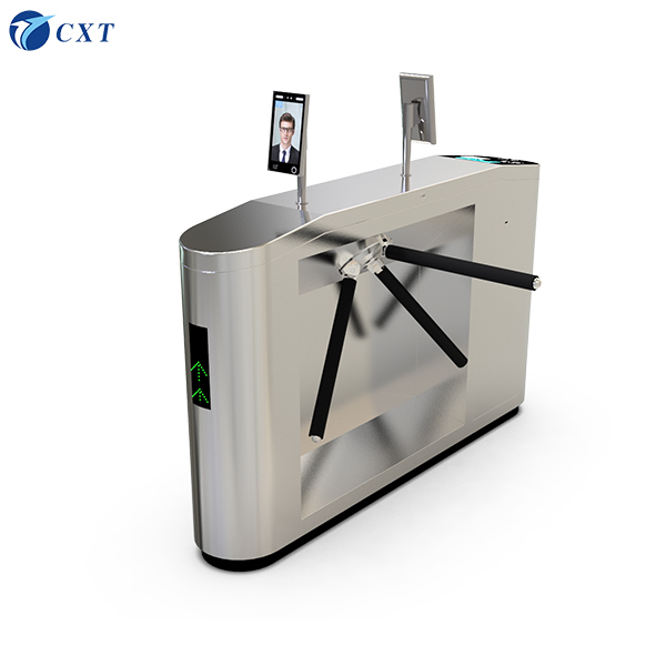 Bridge Type Tripod Turnstile Gate with 1200x280x980mm Dimensions 510mm Pole Length and 30W/24V DC Brushless Motor