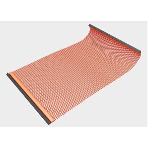 Buy cheap Red Slotted Welded Polyurethane Screen Mesh With Hook product