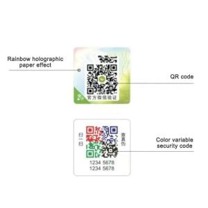 Buy cheap Gloss Double Layer Sticker Anti Counterfeiting Custom Label Printing ISO9001 product