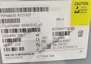 China AS213-92LF Wireless Communication Module 0.1GHz To 3GHz pHEMT GaAs SPDT Switch IC on sale