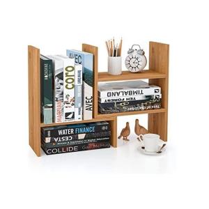 Buy cheap Adjustable Desktop Bamboo Display Shelf Rack Multipurpose product