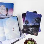 Pattern Printing Writing Journal Notebook Dimension 142 * 208mm Strong Writing