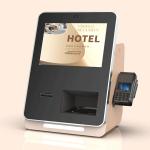 Hotel Desktop Self Check In Machine with Key Card Dispenser and Bluetooth